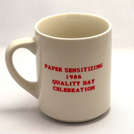 Kodak "Paper Sensitizing 1986 Quality Day Celebration" mug